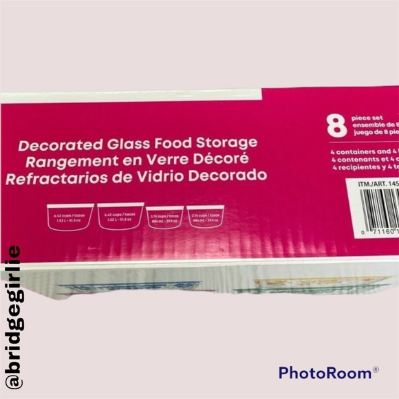 Pyrex Glass Minnie Mouse Decorated Food Storage Set, 8-Piece - Picture 4 of 4